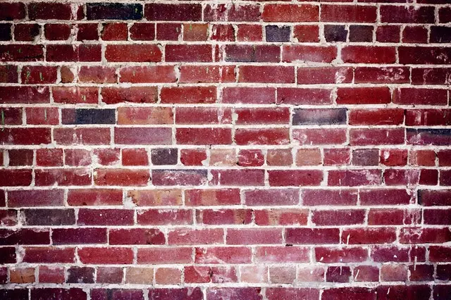 Brick and mortar wall